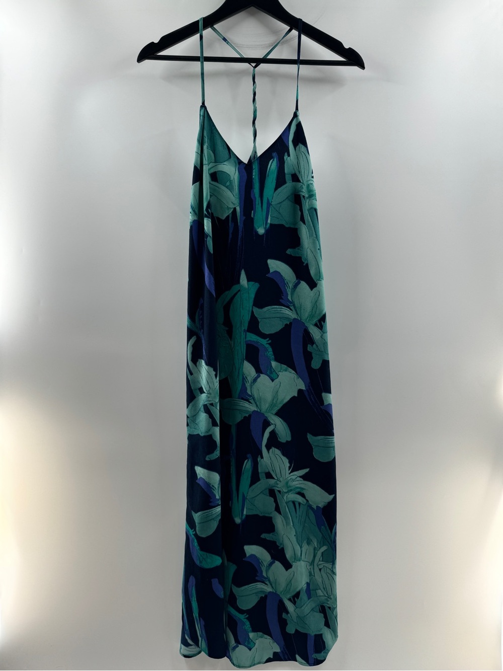 LOFT Tropical Floral Strappy Maxi Dress – Women's Small